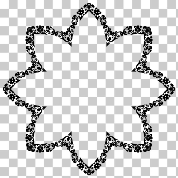 SVG Round flowery frame symbol SVG Round flowery frame symbol
