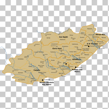 SVG SA Eastern Cape Map SVG SA Eastern Cape Map