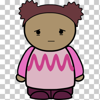 SVG Sad baby girl SVG Sad baby girl