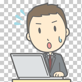 SVG Sad computer user SVG Sad computer user