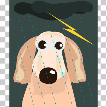 SVG Sad dog in the rain SVG Sad dog in the rain