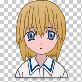 SVG Sad manga girl SVG Sad manga girl