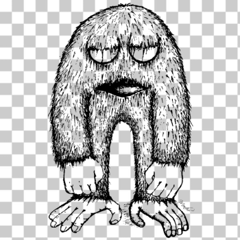 SVG Sad monster SVG Sad monster