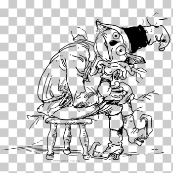 SVG sad scarecrow