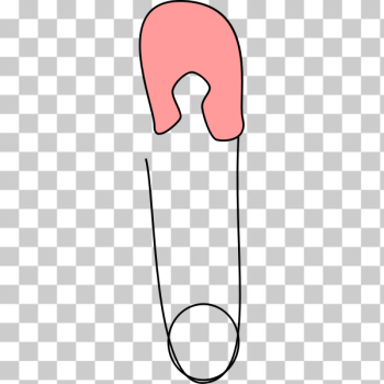 SVG safety pin baby pink