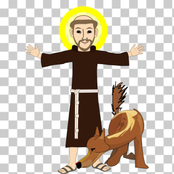 SVG Saint and dog SVG Saint and dog