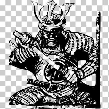 SVG Samurai fighter vector image