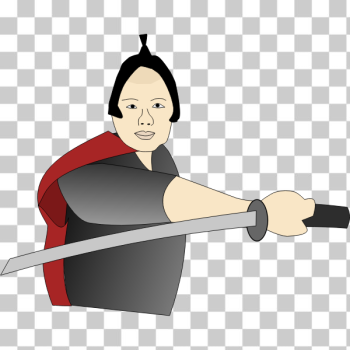 SVG Samurai guy vector image SVG Samurai guy vector image