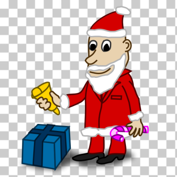 SVG Santa comic character vector image SVG Santa comic character vector image