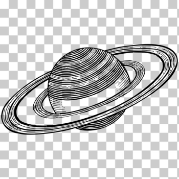 SVG Saturn line art SVG Saturn line art