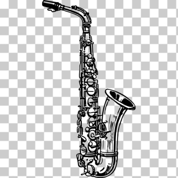 SVG Saxophone outline