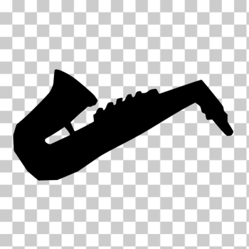 SVG Saxophone silhouette-1574414597
