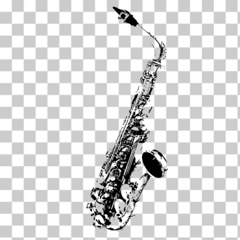 SVG Saxophone vector graphics