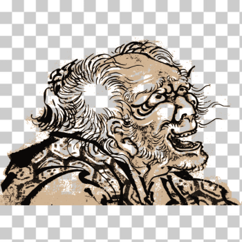 SVG Scared and surprised old man SVG Scared and surprised old man