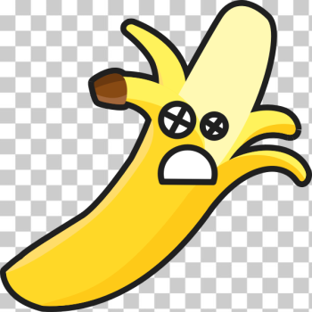SVG Scared banana vector drawing SVG Scared banana vector drawing