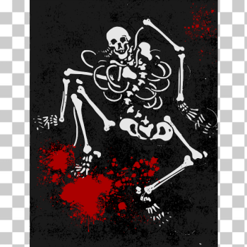 SVG Scary bloody human skeleton vector image SVG Scary bloody human skeleton vector image