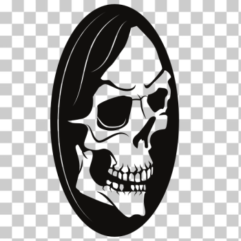 SVG Scary skull silhouette