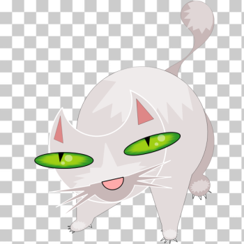 SVG scary white cat SVG scary white cat
