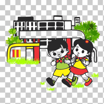 SVG School kids vector image SVG School kids vector image