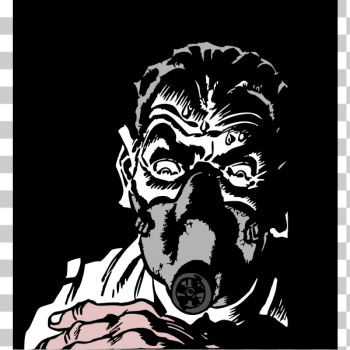 SVG Scientist in mask SVG Scientist in mask