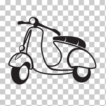 SVG Scooter motorbike silhouette SVG Scooter motorbike silhouette