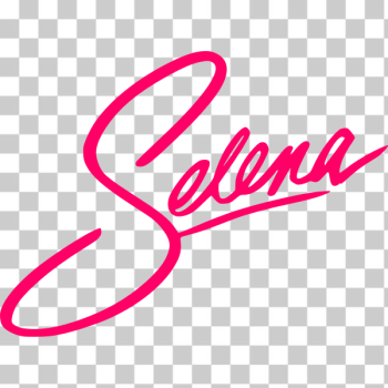 SVG Selena pink text SVG Selena pink text