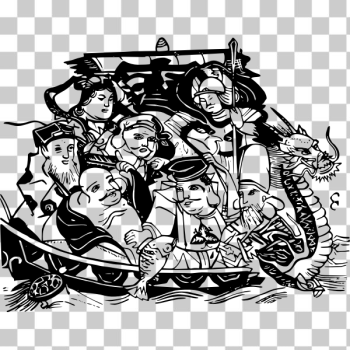 SVG Seven lucky gods SVG Seven lucky gods