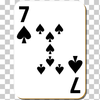 SVG Seven of spades playing card vector illustration SVG Seven of spades playing card vector illustration