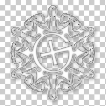 SVG Shaded geocaching snowflake motif vector image SVG Shaded geocaching snowflake motif vector image