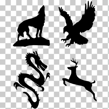 SVG Shadowed animal logos SVG Shadowed animal logos