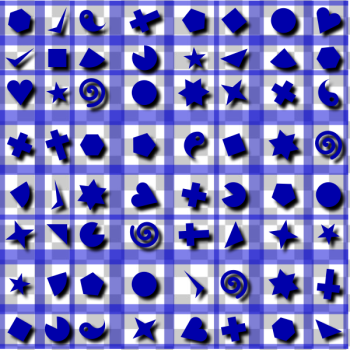SVG Shapes pattern in blue SVG Shapes pattern in blue