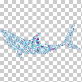 SVG Shark in bubbles SVG Shark in bubbles