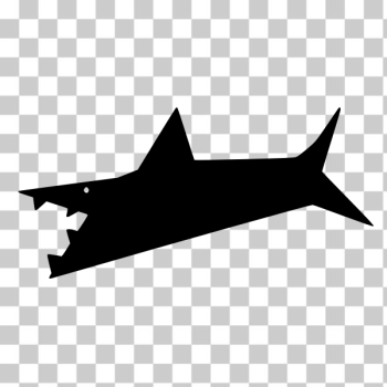 SVG Shark silhouette cartoon art