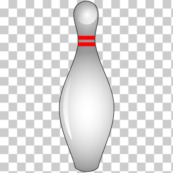 SVG Shiny bowling pin vector illustration