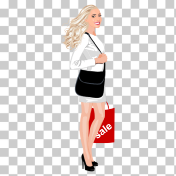 SVG Shopping Woman SVG Shopping Woman