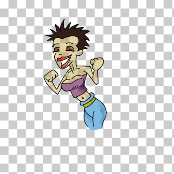 SVG Short-haired girl illustration SVG Short-haired girl illustration