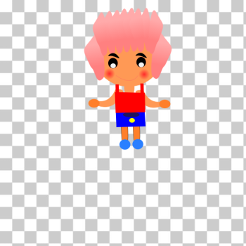 SVG Shy pink-haired girl SVG Shy pink-haired girl