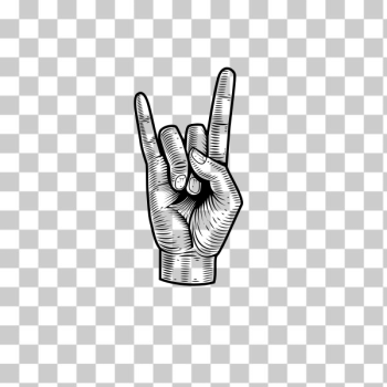 SVG Sign of the horns hand gesture SVG Sign of the horns hand gesture
