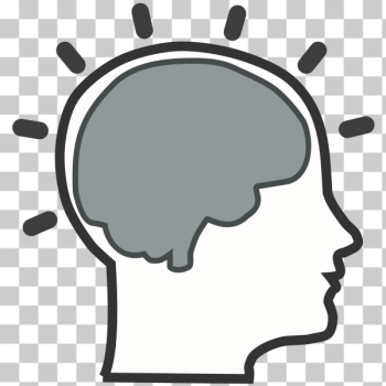 SVG Silhouette of brain activity vector illustration SVG Silhouette of brain activity vector illustration