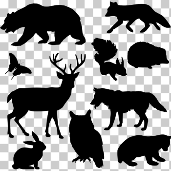 SVG Silhouette of wild animals SVG Silhouette of wild animals
