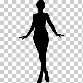 SVG Silhouette vector clip art of elegant woman SVG Silhouette vector clip art of elegant woman