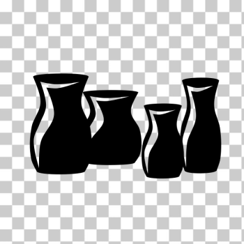 SVG Silhouettes of vases SVG Silhouettes of vases