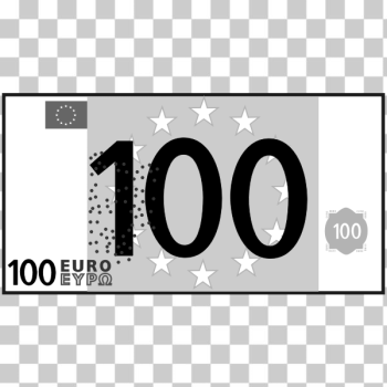 SVG simple 100 euro SVG simple 100 euro