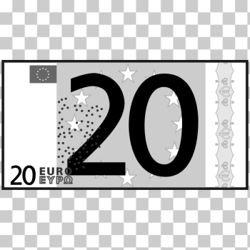 SVG simple 20 euro SVG simple 20 euro
