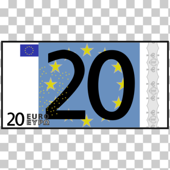 SVG simple 20 euro SVG simple 20 euro