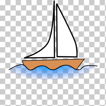 SVG Simple boat vector drawing