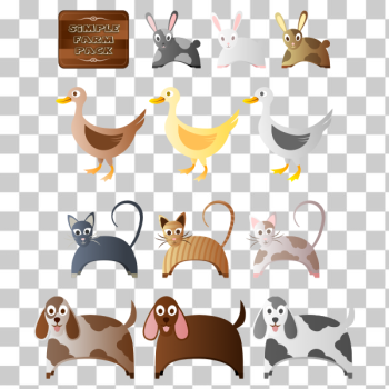 SVG Simple Farm Animals 2 SVG Simple Farm Animals 2