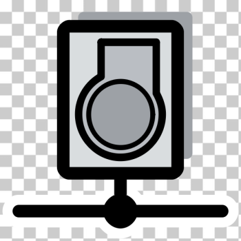 SVG Simple gray whistle icon SVG Simple gray whistle icon