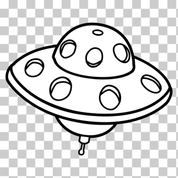 SVG Simple UFO line art vector illustration SVG Simple UFO line art vector illustration