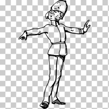 SVG Singing policeman